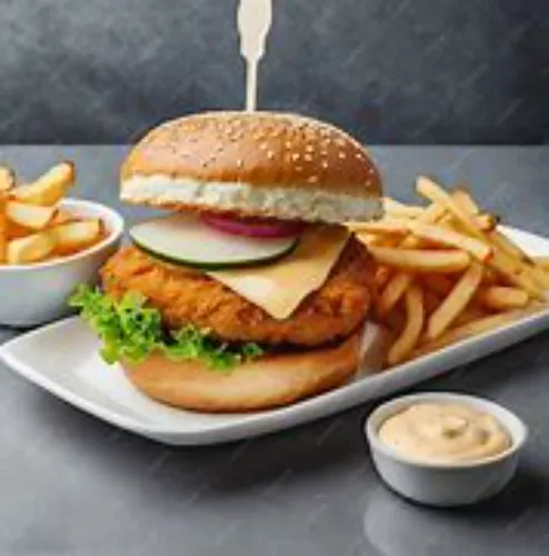 CHICKEN PATTY BURGER